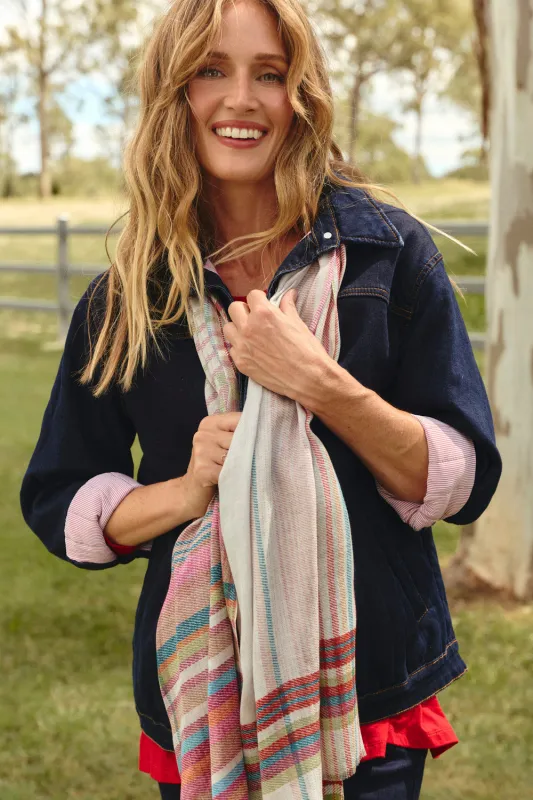 Homestead Plaid Scarf made by Adrift