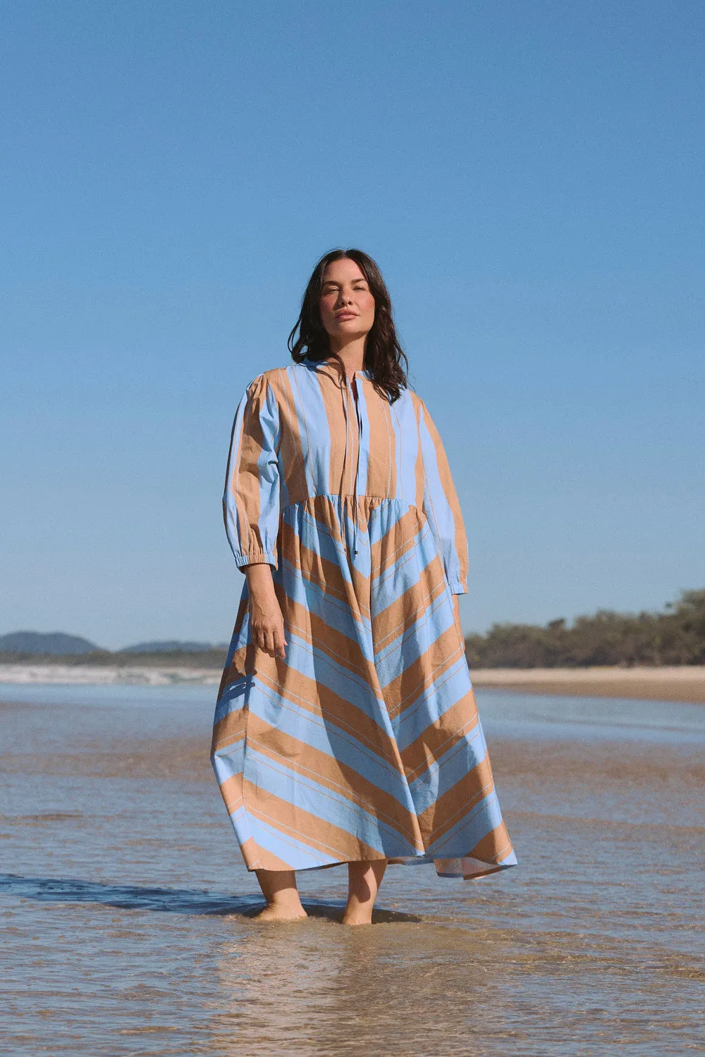 Tory Bias Cut Dress in Zephyr sold by Adrift product image thumbnail 3