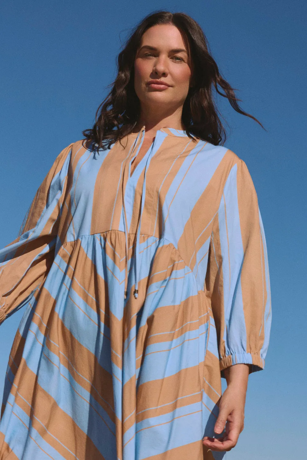 Tory Bias Cut Dress in Zephyr sold by Adrift product image thumbnail 4
