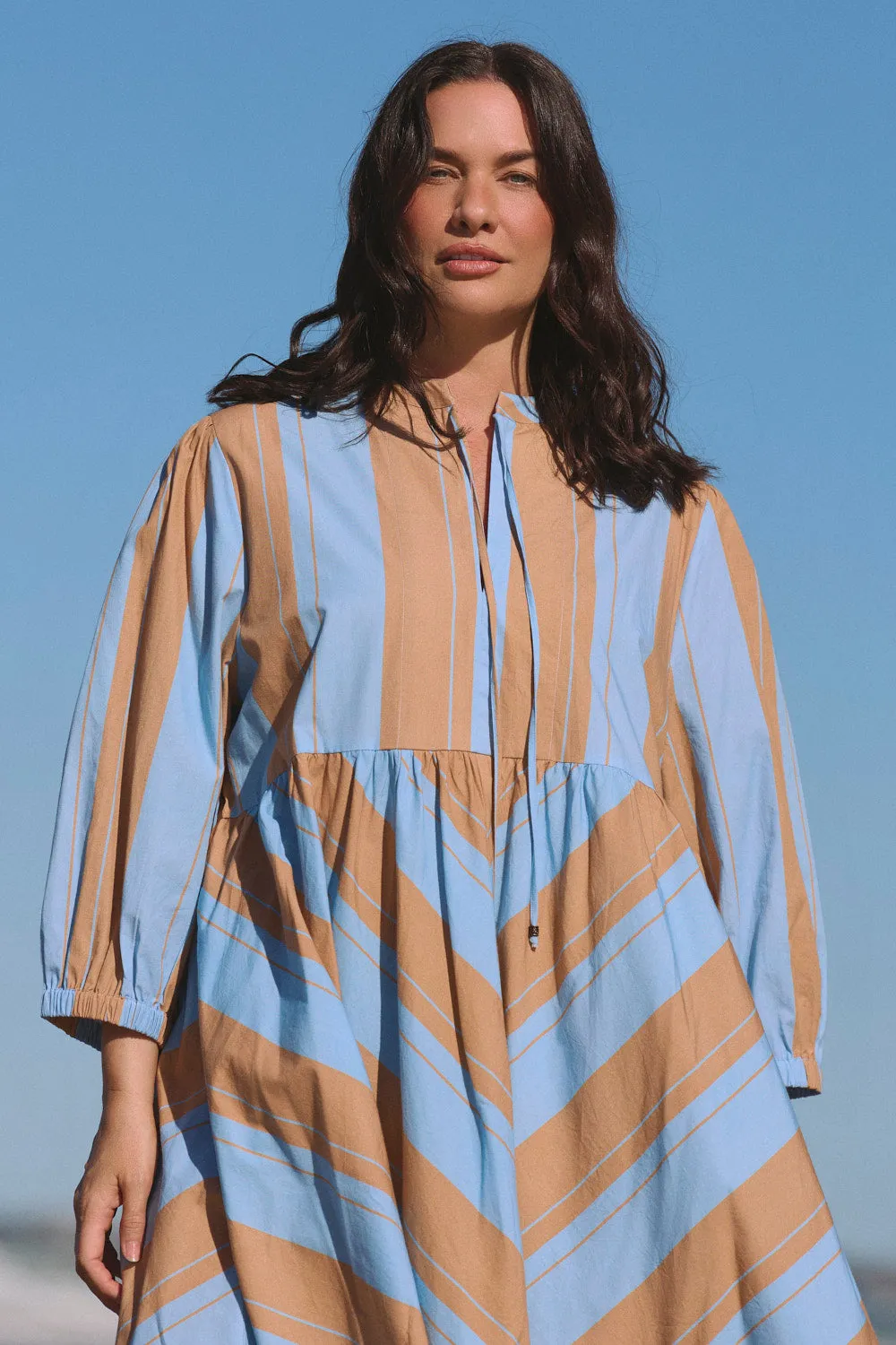 Tory Bias Cut Dress in Zephyr sold by Adrift product image thumbnail 2