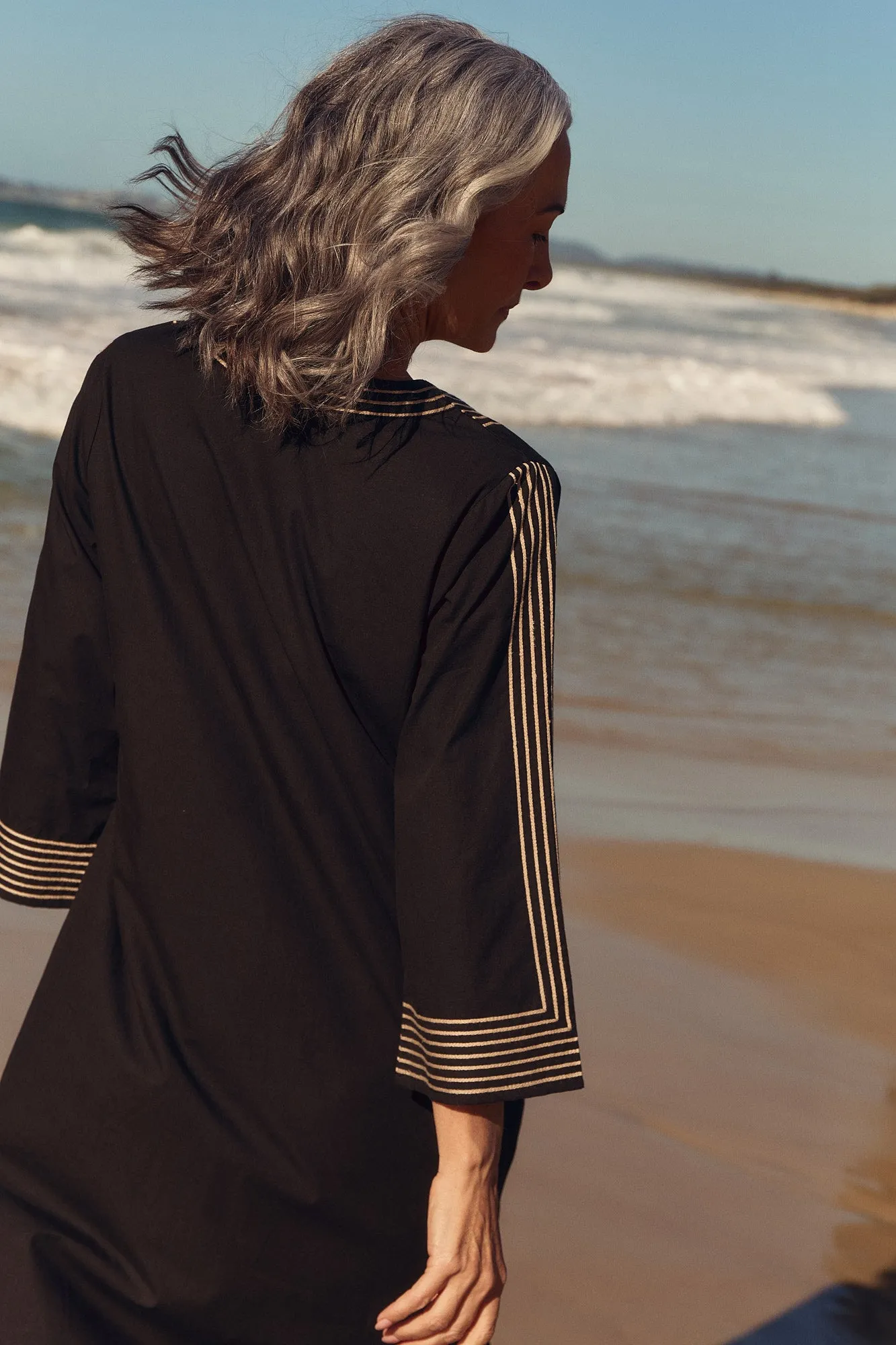 Sofia Bell Sleeve Tunic Dress in Duality sold by Adrift product image thumbnail 5