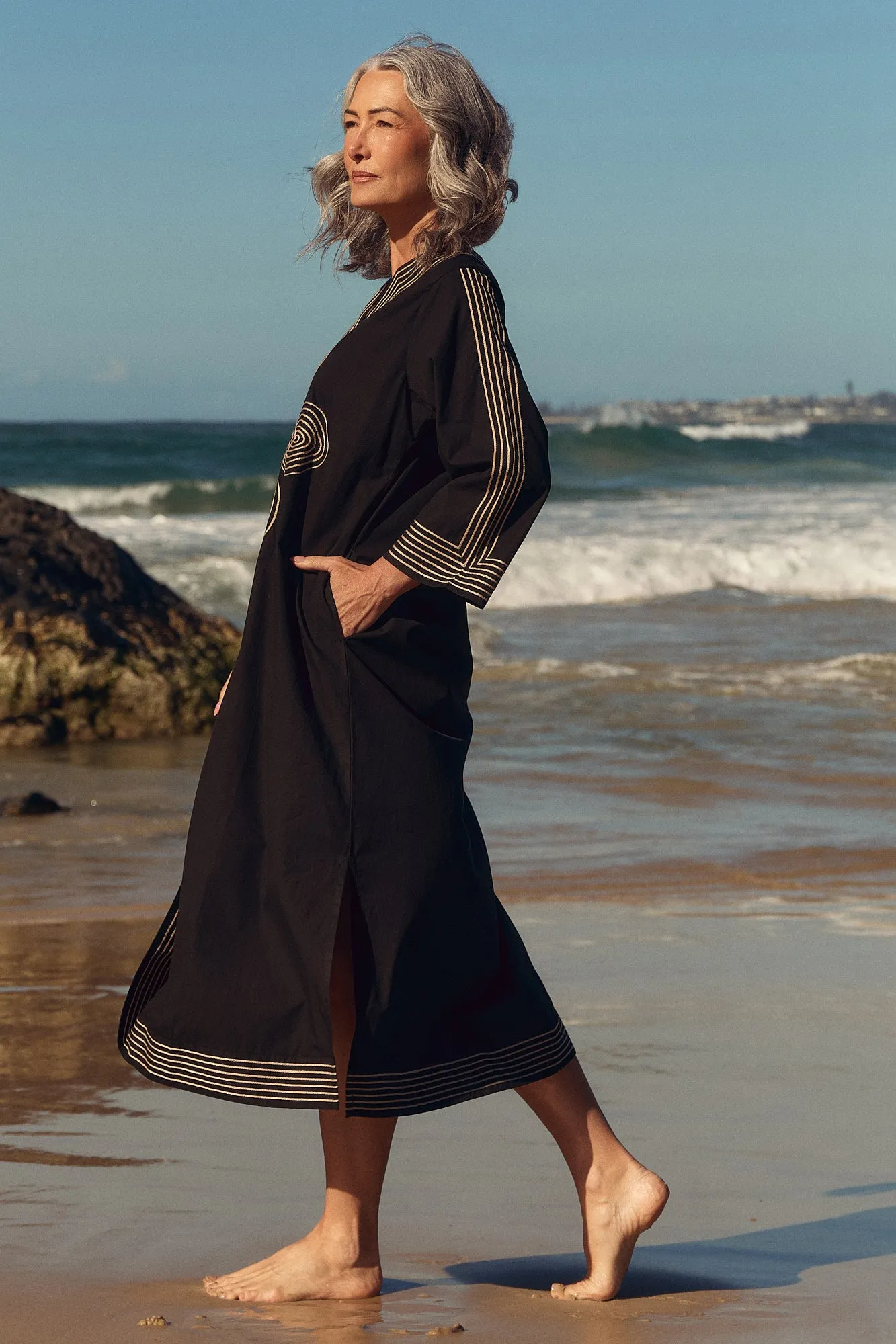 Sofia Bell Sleeve Tunic Dress in Duality sold by Adrift product image thumbnail 3