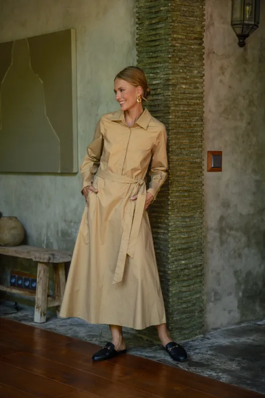 Kelly Dress in Camel sold by Adrift