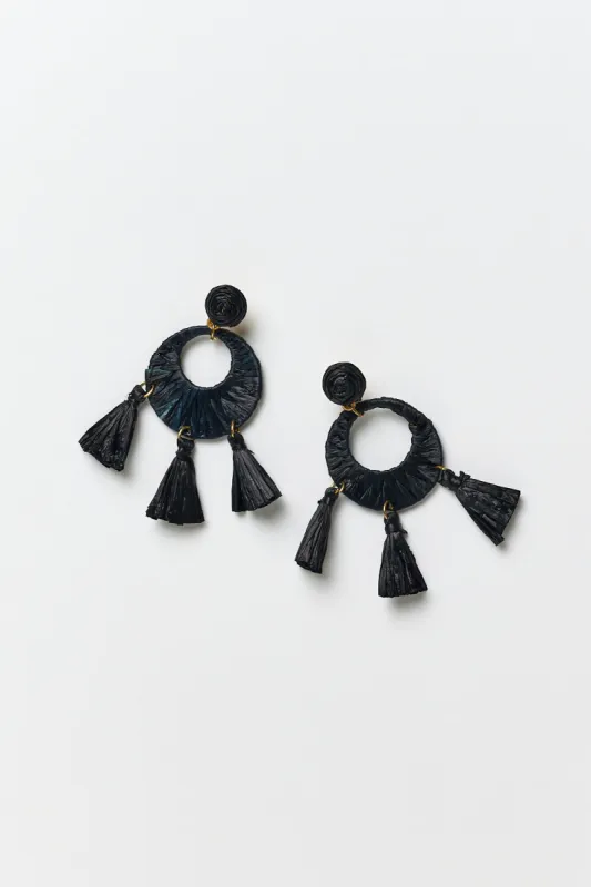 Willow Earrings in Black sold by Adrift