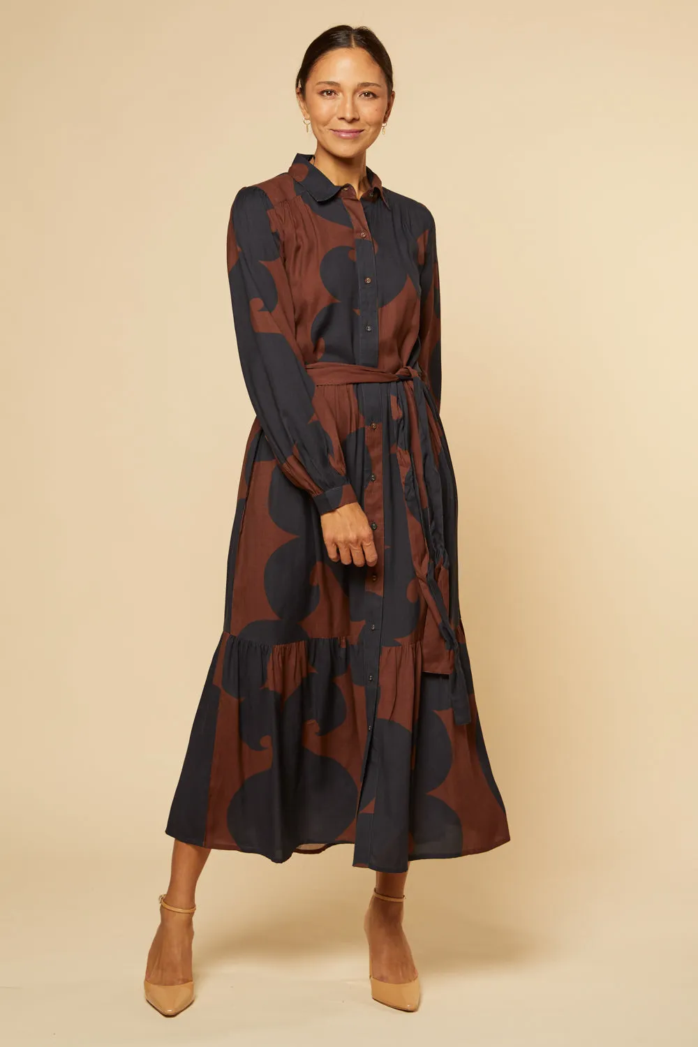 Ginette Long Sleeve Maxi Dress in Soho sold by Adrift product image thumbnail 5