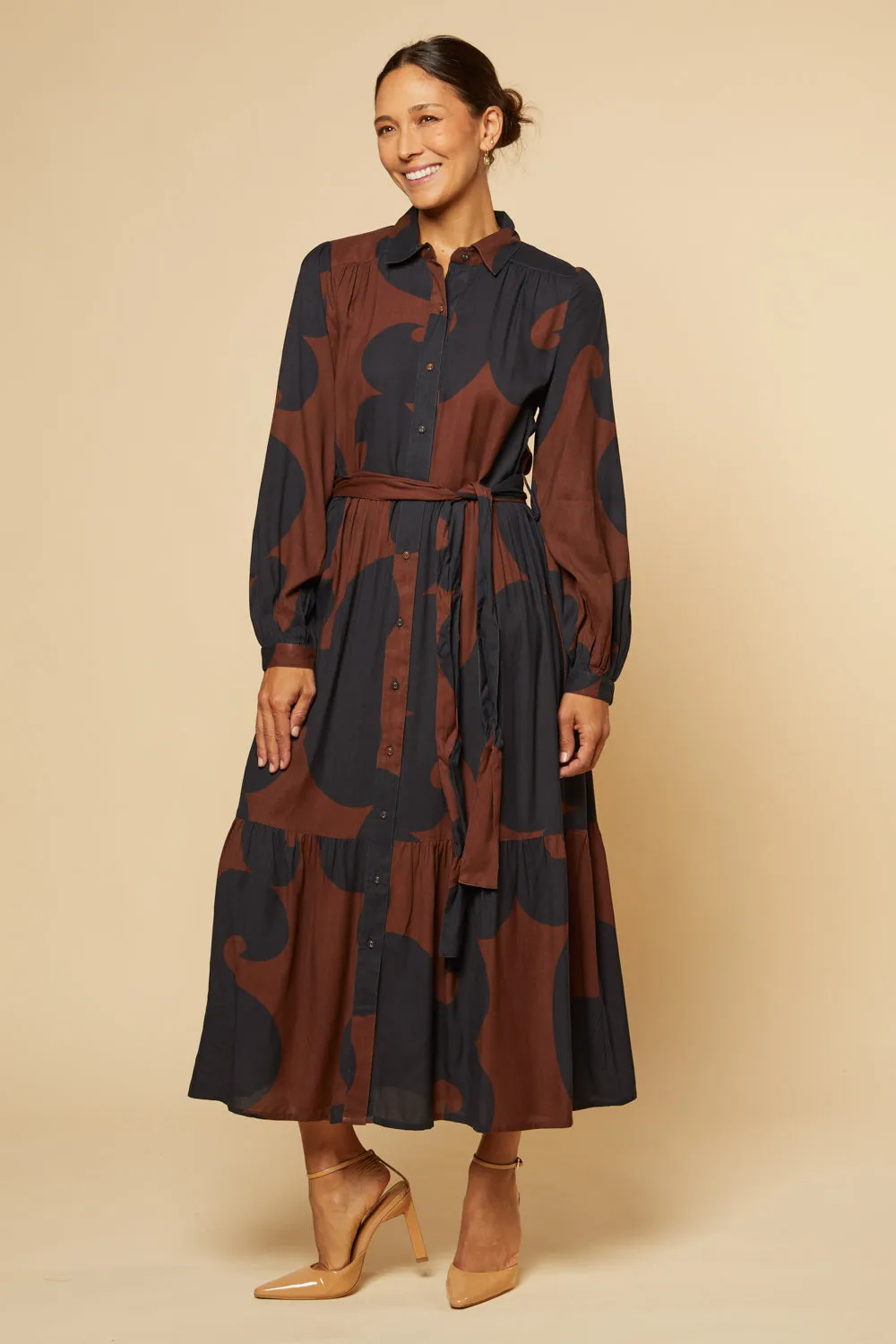 Ginette Long Sleeve Maxi Dress in Soho sold by Adrift product image thumbnail 3