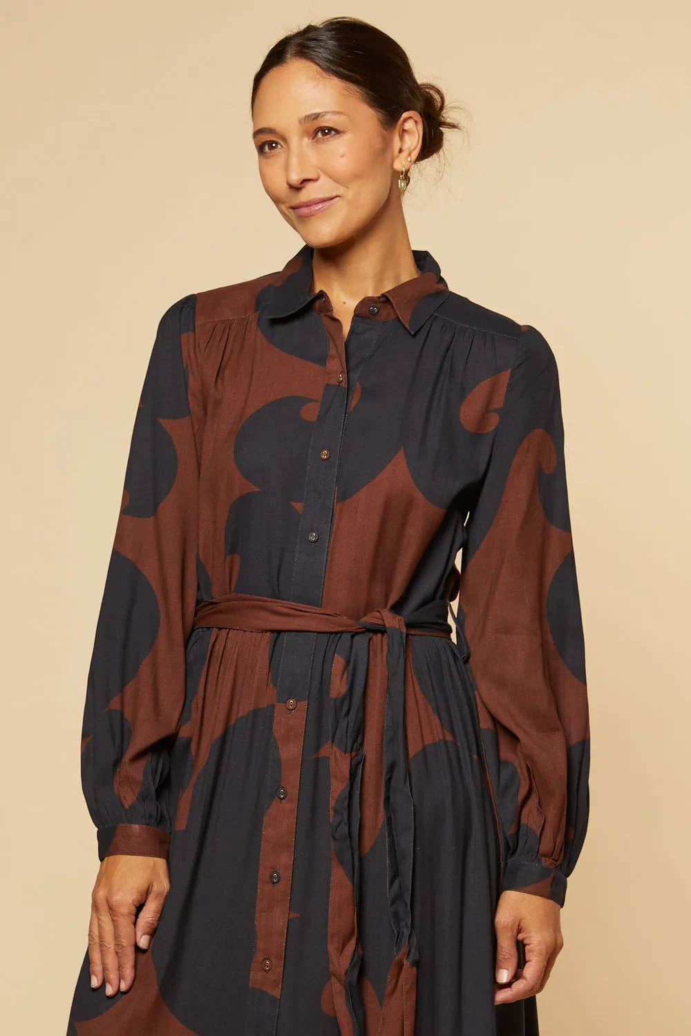 Ginette Long Sleeve Maxi Dress in Soho sold by Adrift product image thumbnail 2