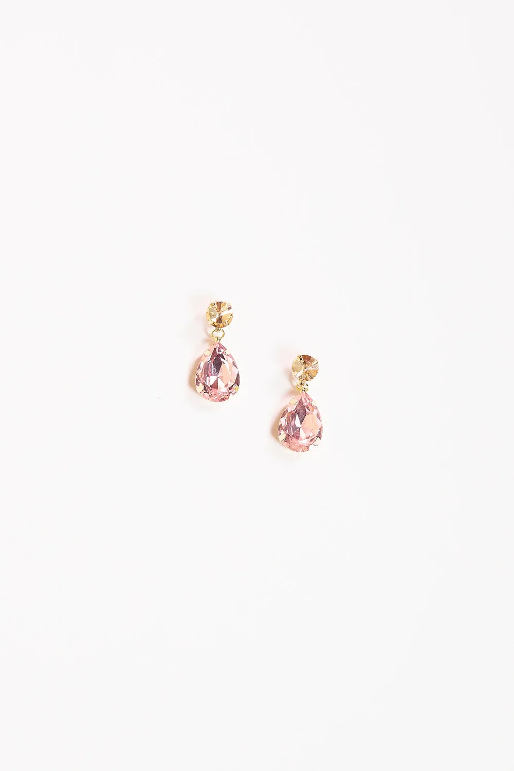 Tear Drop Earrings in Rose sold by Adrift