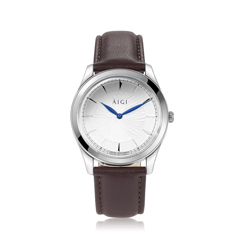GLACIER 38MM - BROWN LEATHER sold by Aigi Time
