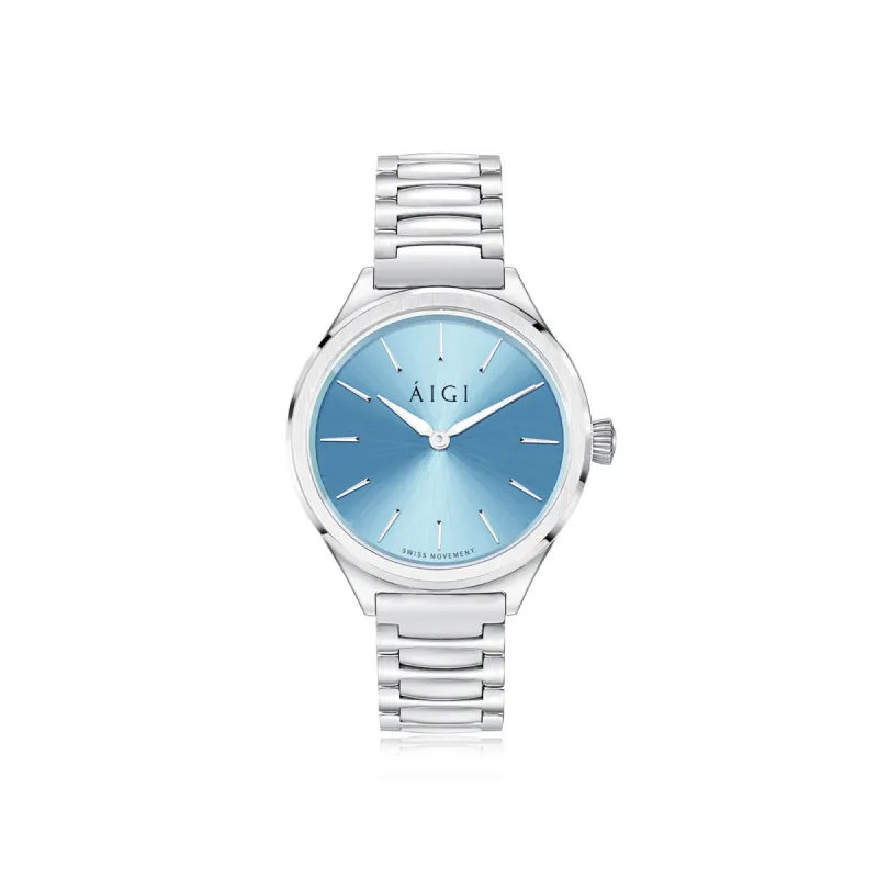 Polar Blue 32MM - Steel sold by Aigi Time