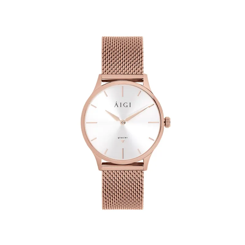 GLACIER ROSE 36MM - MESH sold by Aigi Time