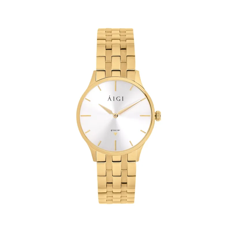 GLACIER GOLD 36MM - STEEL GOLD sold by Aigi Time
