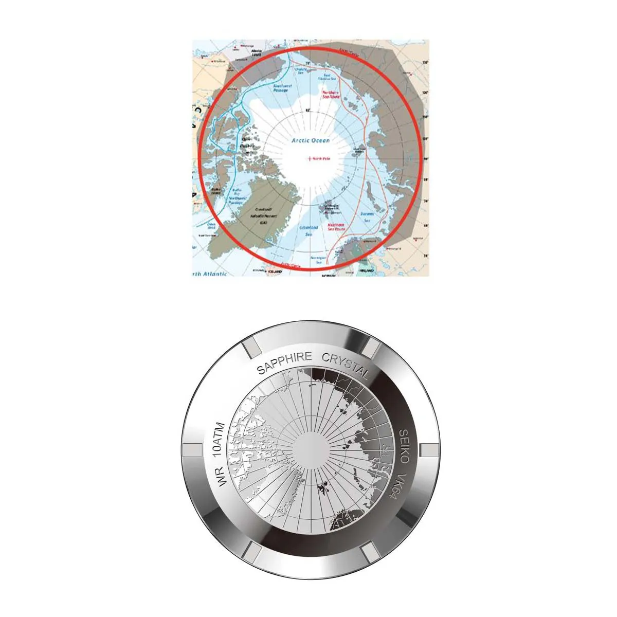 ARCTIC CHRONO HYBRID - NORTHERN LIGHTS sold by Aigi Time product image thumbnail 3