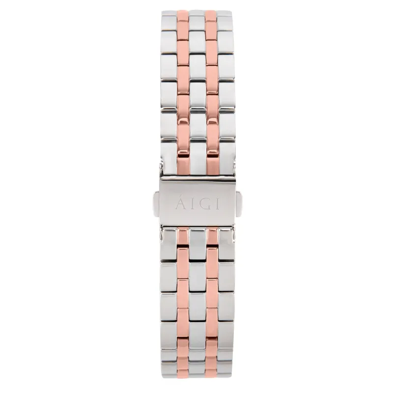 STEEL STRAP 18MM - TWO TONE ROSEGOLD sold by Aigi Time