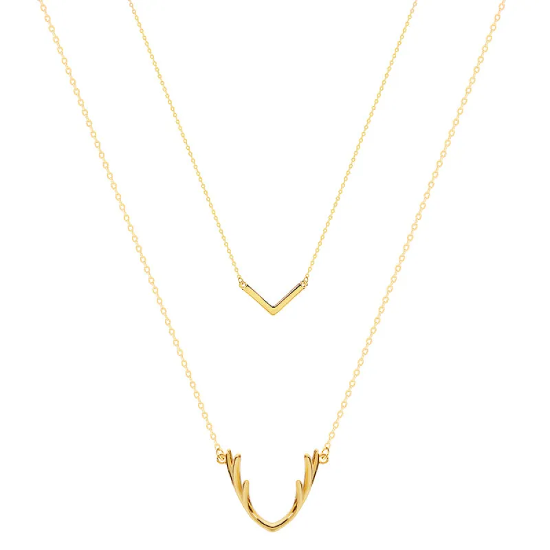 GEVIR & V CHOKER | 18K GOLD PLATED sold by Aigi Time