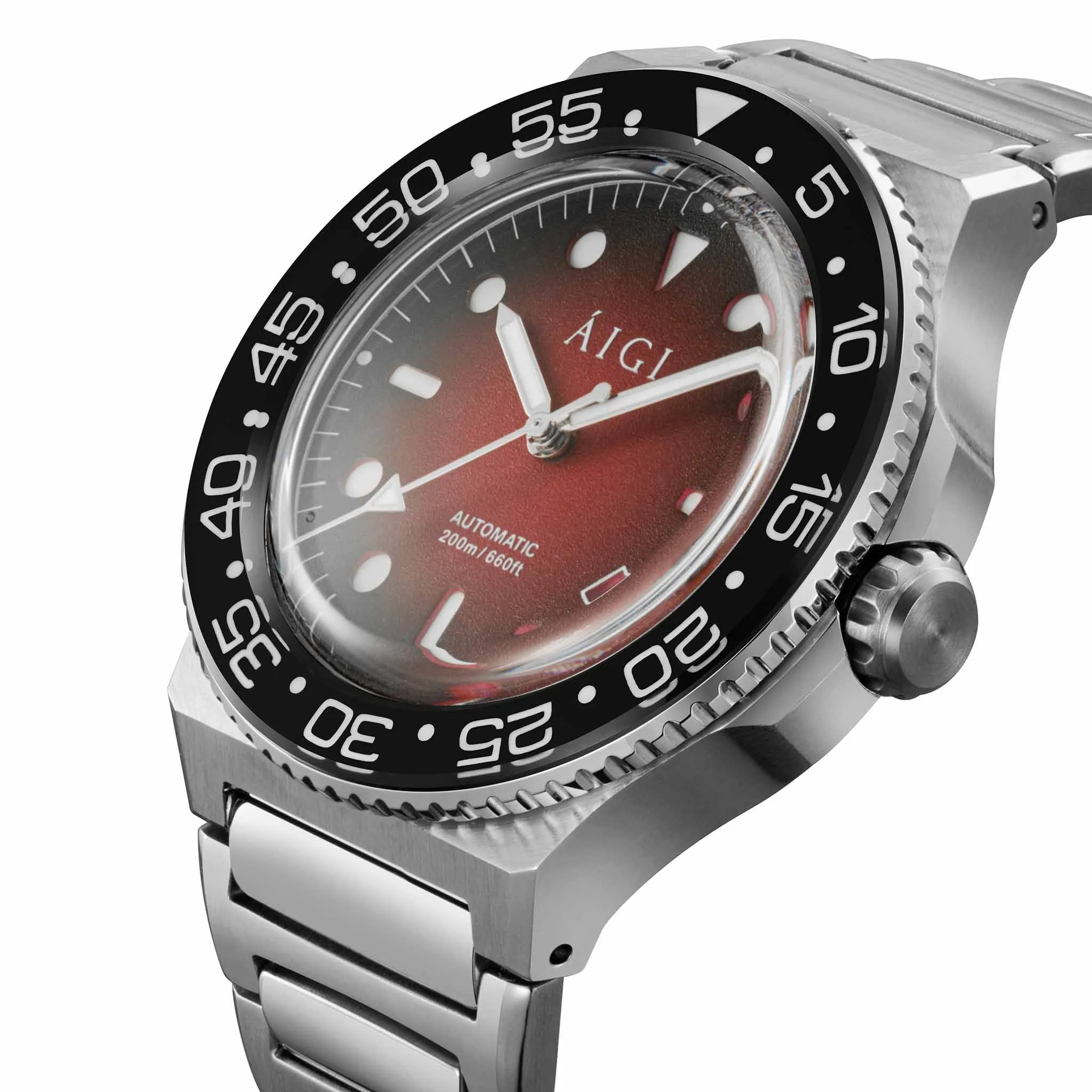 ARCTIC DIVER - MIDNIGHT RED sold by Aigi Time product image thumbnail 2