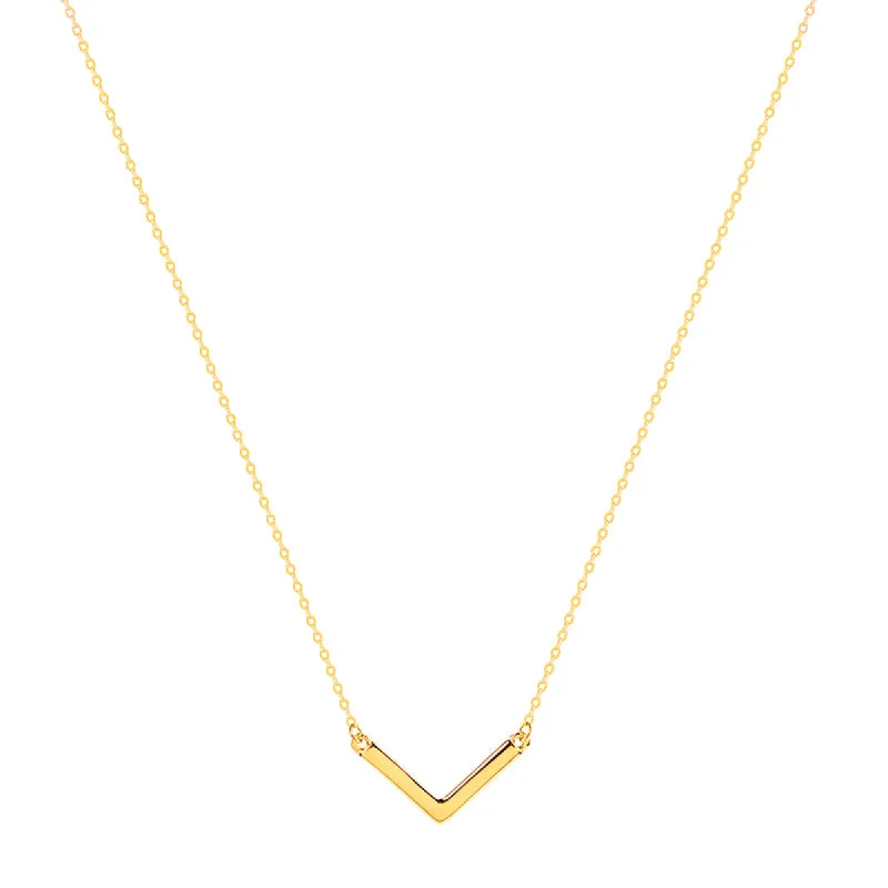 V CHOKER | 18K GOLD PLATED sold by Aigi Time