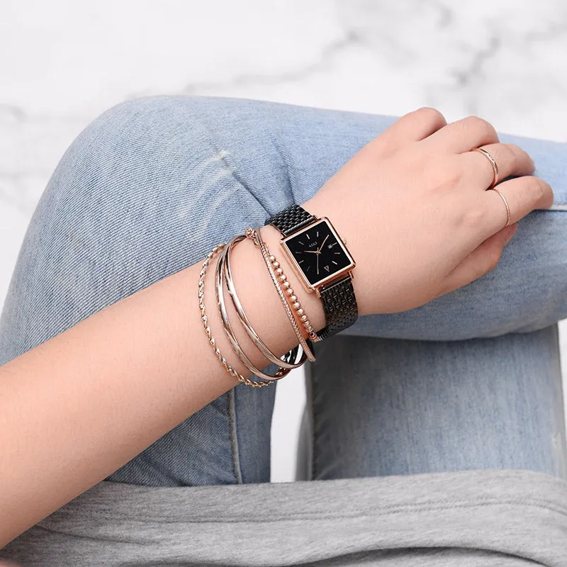 Solar Eclipse - 5-Link Black sold by Aigi Time product image thumbnail 4