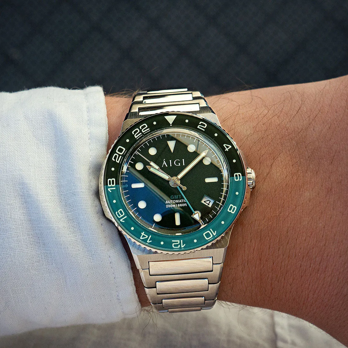 ARCTIC GMT - GREEN sold by Aigi Time product image thumbnail 2