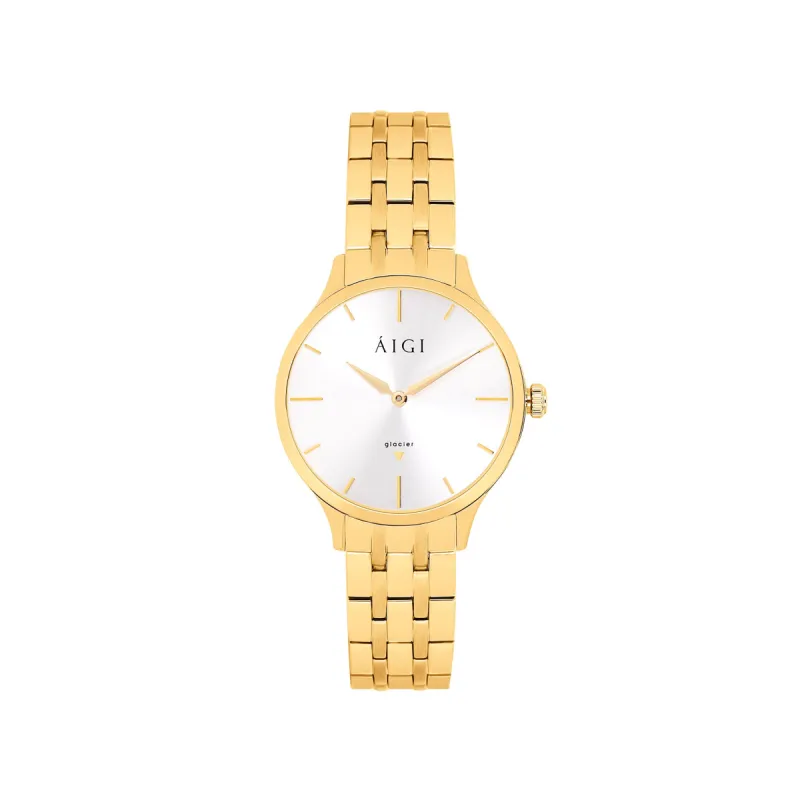 GLACIER GOLD 32MM - STEEL GOLD sold by Aigi Time