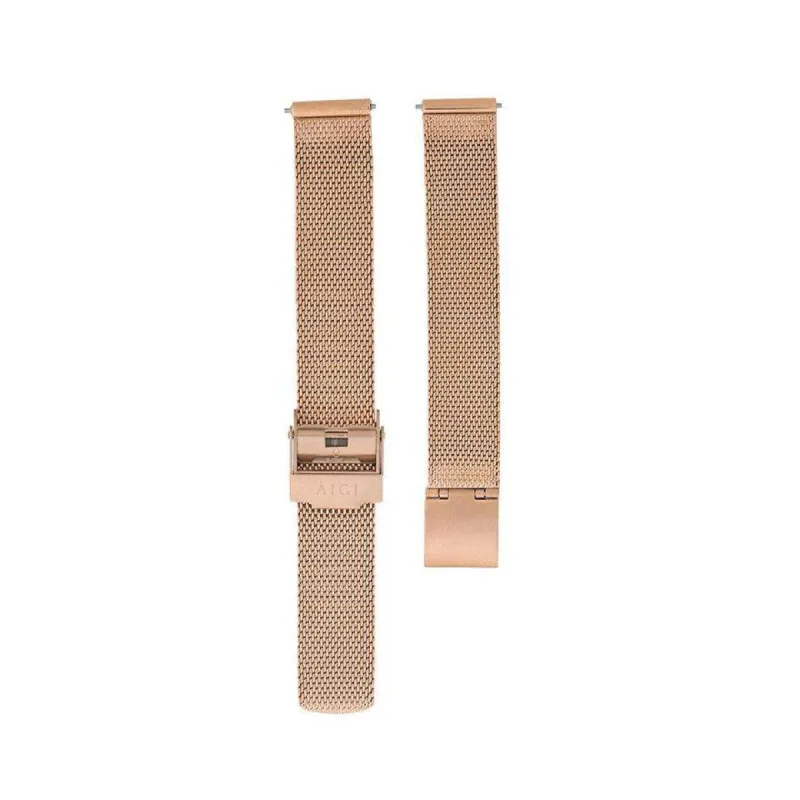 Rosè Mesh Petite 14MM sold by Aigi Time