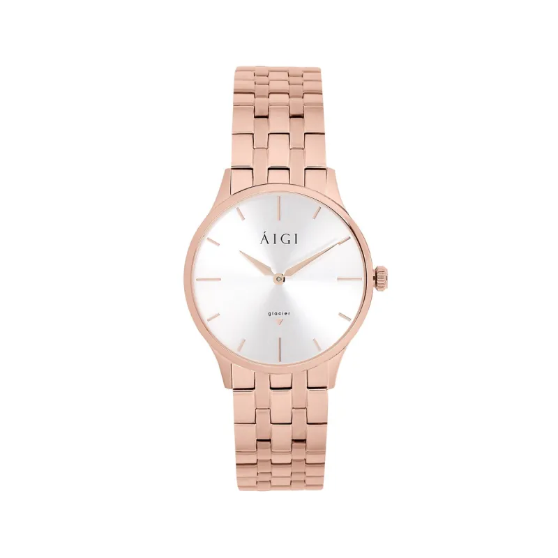 GLACIER ROSE 36MM - ROSÉ STEEL sold by Aigi Time