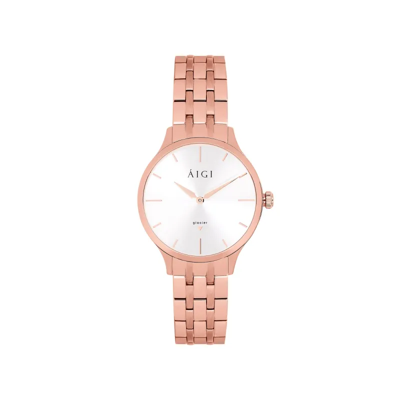 GLACIER ROSE 32MM - ROSÉ STEEL sold by Aigi Time