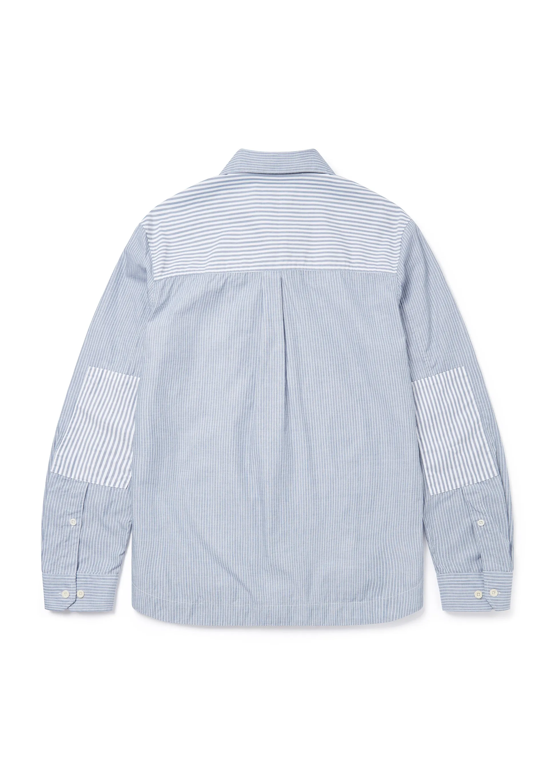 Stripe Cut & Sew Shirt in Navy sold by Albam Clothing product image thumbnail 2
