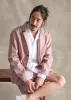 Poplin Unlined Blazer in Washed Pink sold by Albam Clothing