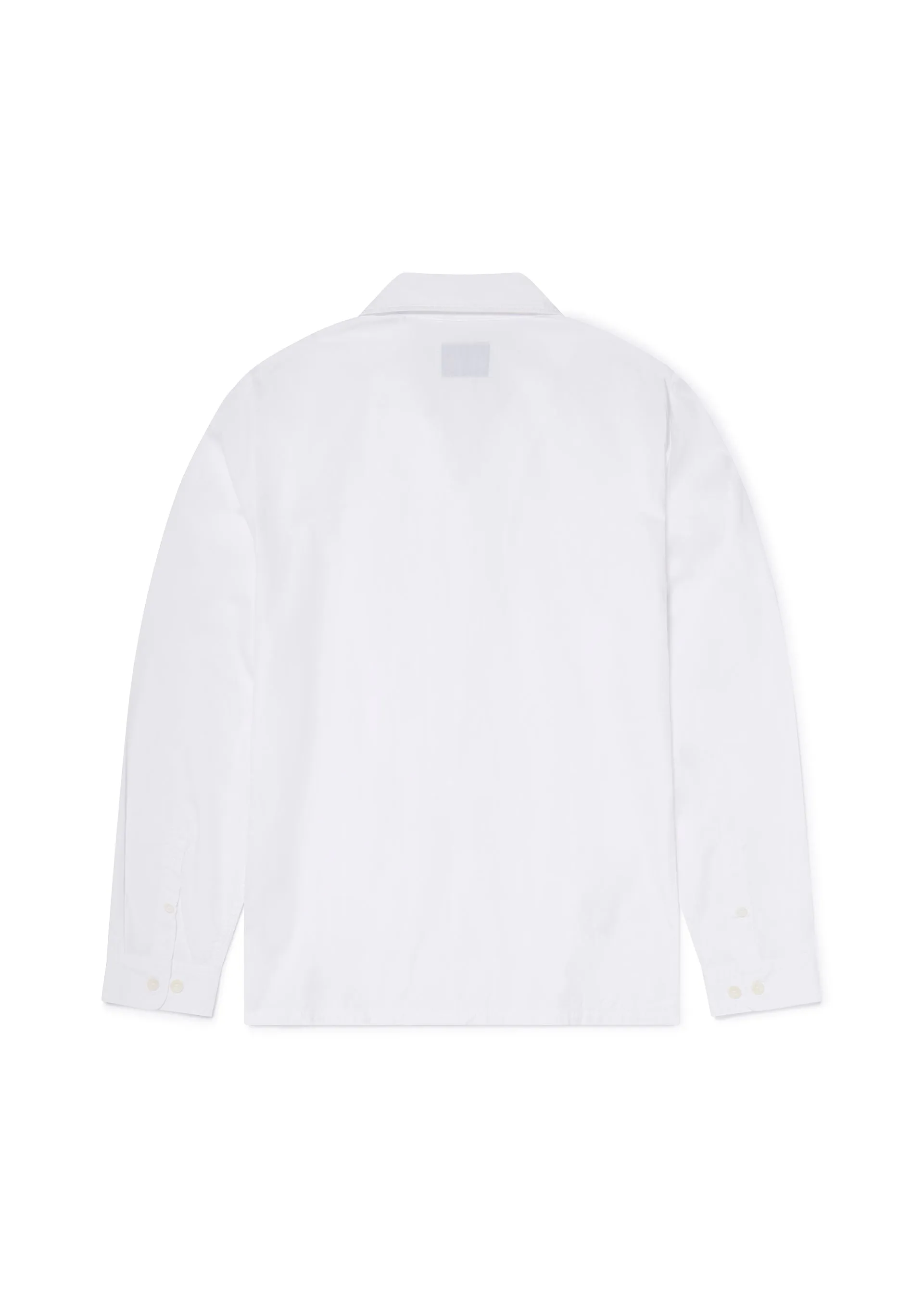 Long Sleeve Revere Poplin Shirt in White sold by Albam Clothing product image thumbnail 2