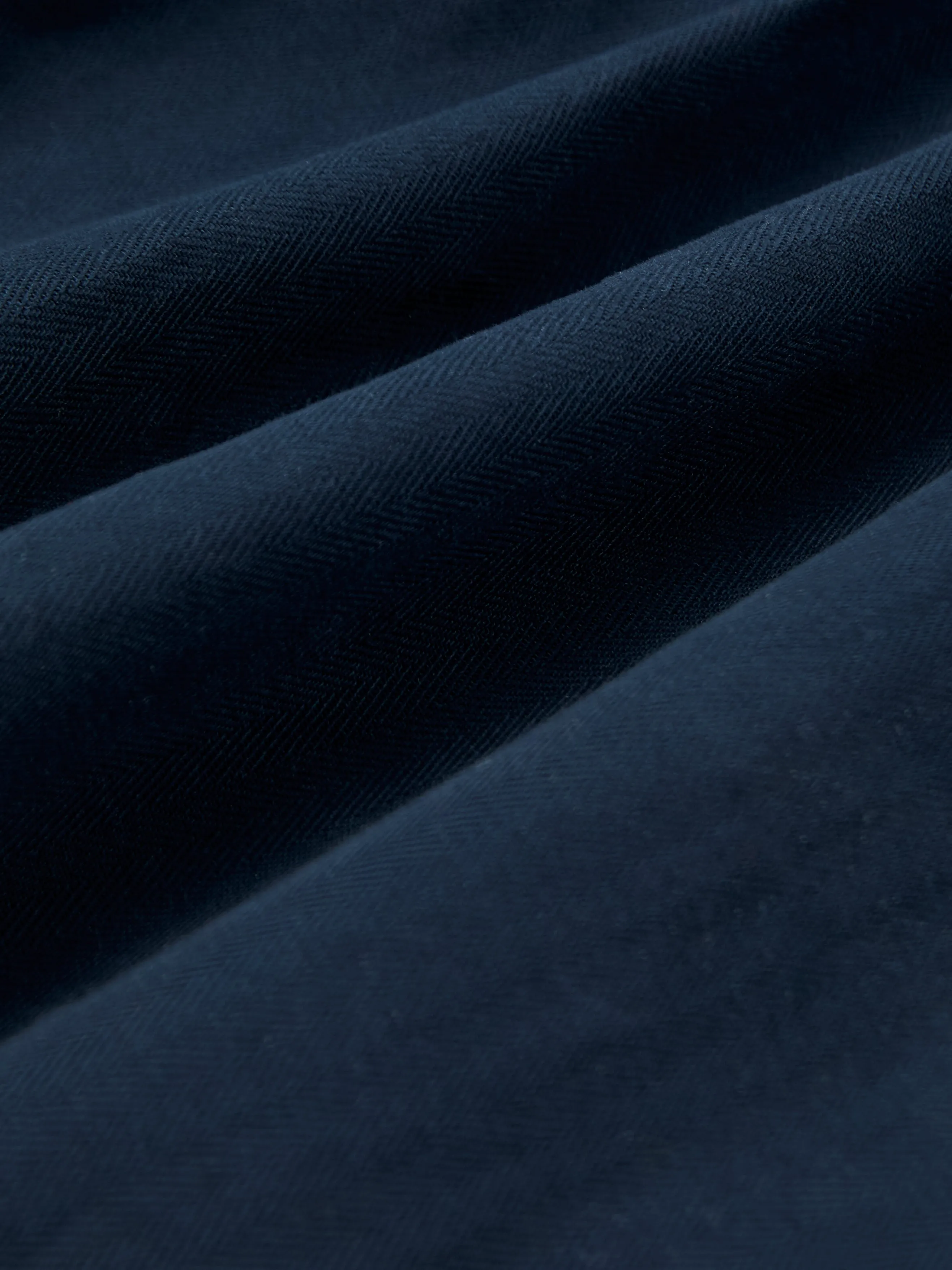 Herringbone Drawstring Trouser in Dark Navy sold by Albam Clothing product image thumbnail 5