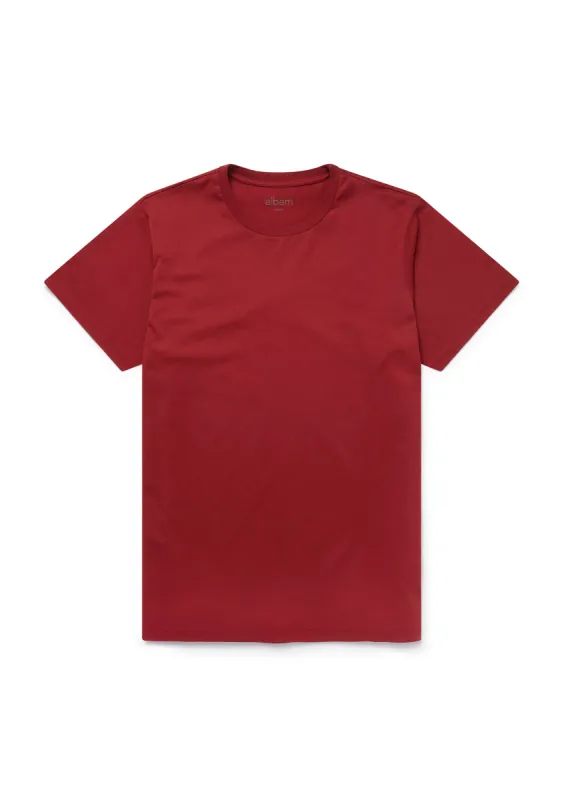 Classic T-Shirt in Burgundy sold by Albam Clothing