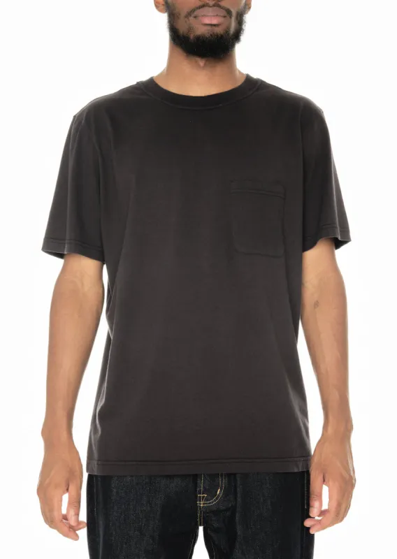 Woven Pocket T-Shirt in Black sold by Albam Clothing