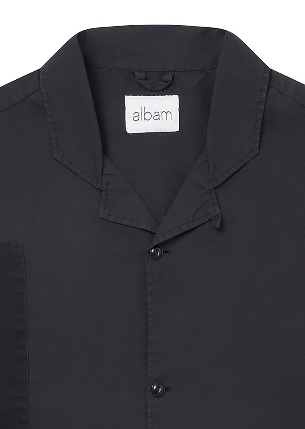 Patchwork SS Shirt in Charcoal sold by Albam Clothing product image thumbnail 3