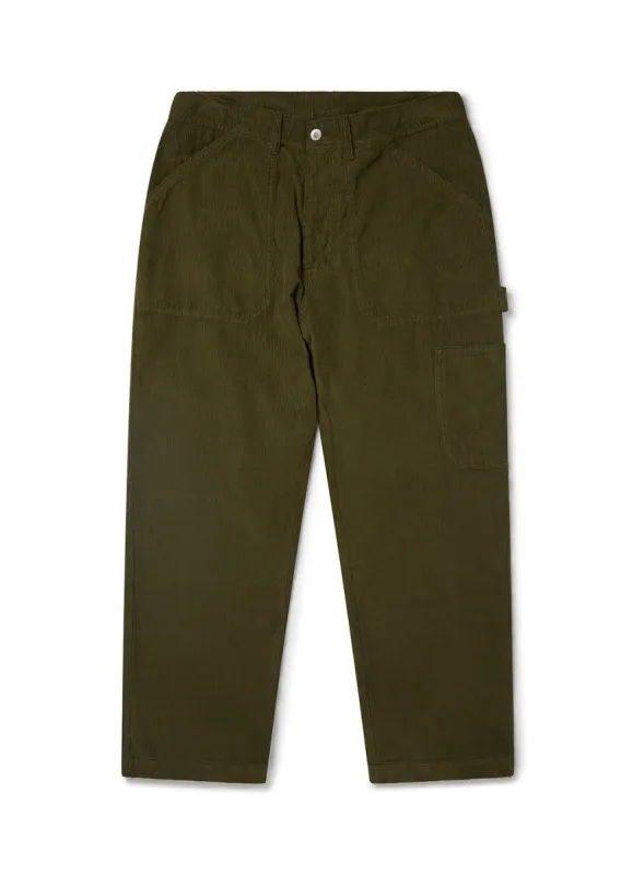 Cord Work Pant in Olive sold by Albam Clothing