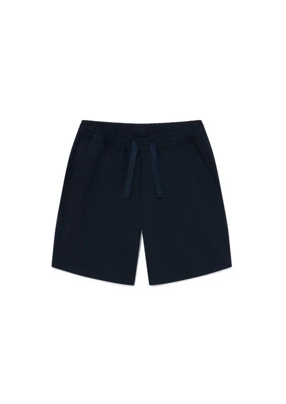 Herringbone Shorts in Dark Navy sold by Albam Clothing