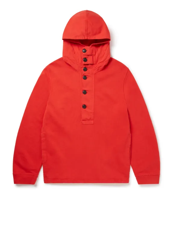 Heavyweight Hooded Sweat in Orange made by Albam Clothing