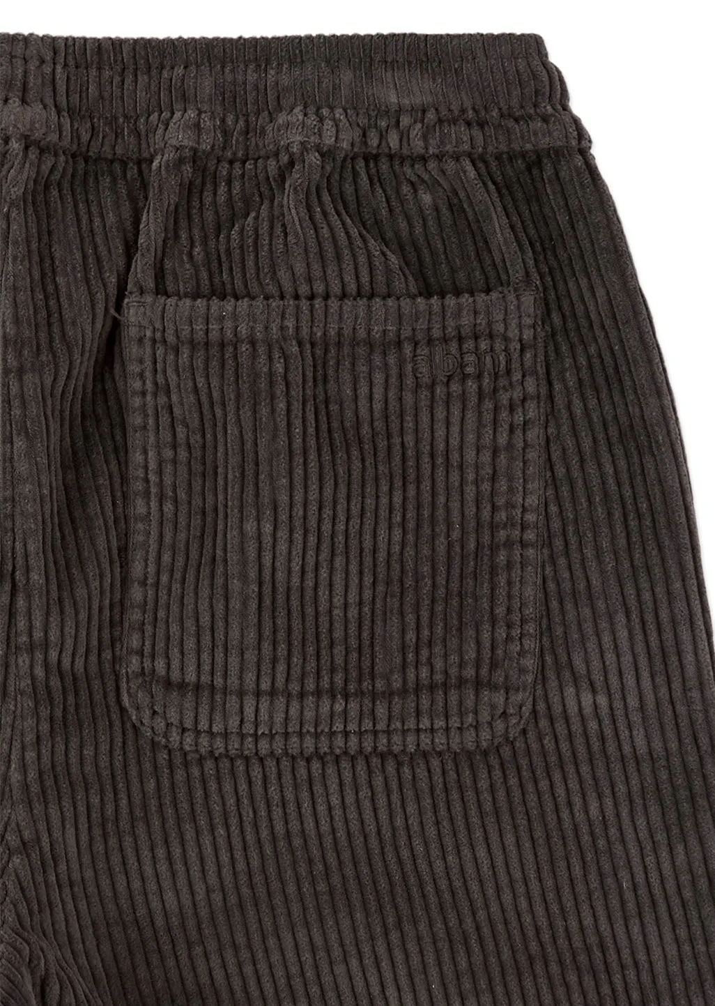 Cord Judd Drawstring Trouser in Charcoal sold by Albam Clothing product image thumbnail 4
