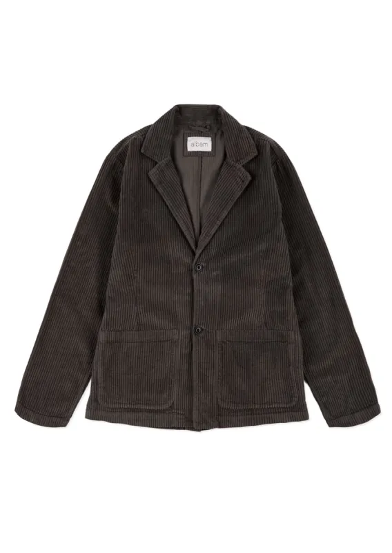 Cord Fairfax Blazer in Charcoal sold by Albam Clothing