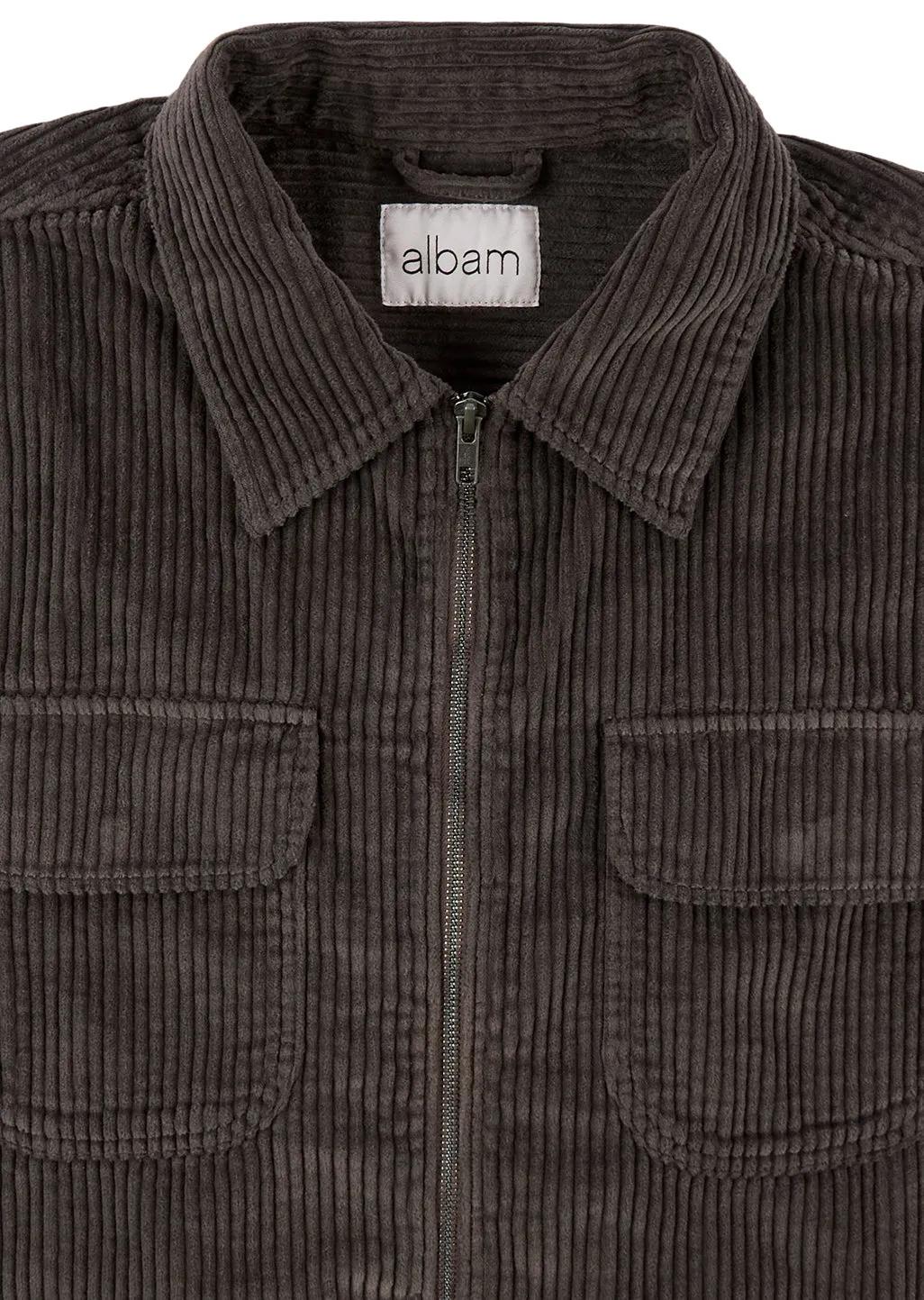 Cord Clarence Jacket in Charcoal sold by Albam Clothing product image thumbnail 3