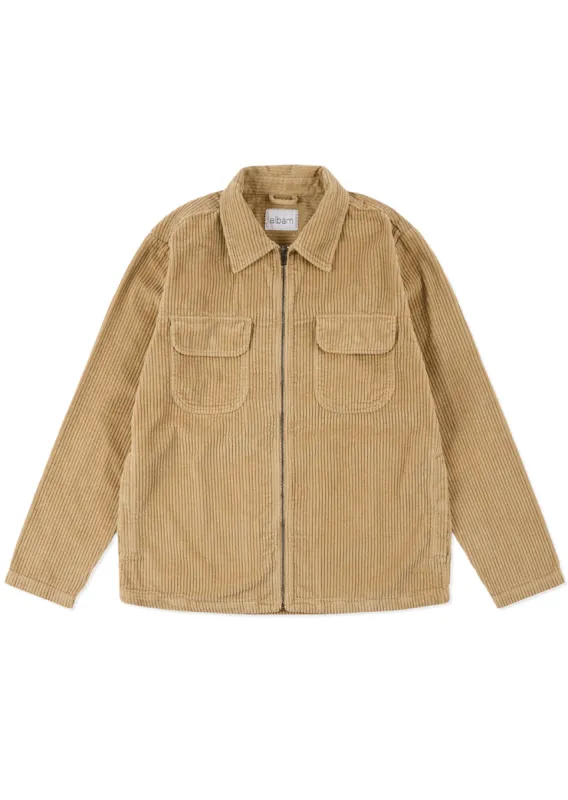 Cord Clarence Jacket in Stone sold by Albam Clothing