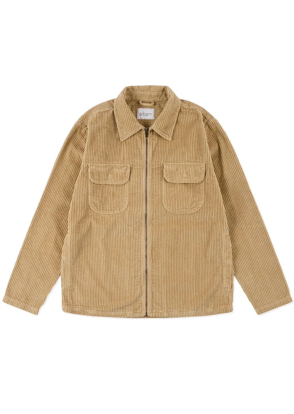 Cord Clarence Jacket in Stone sold by Albam Clothing