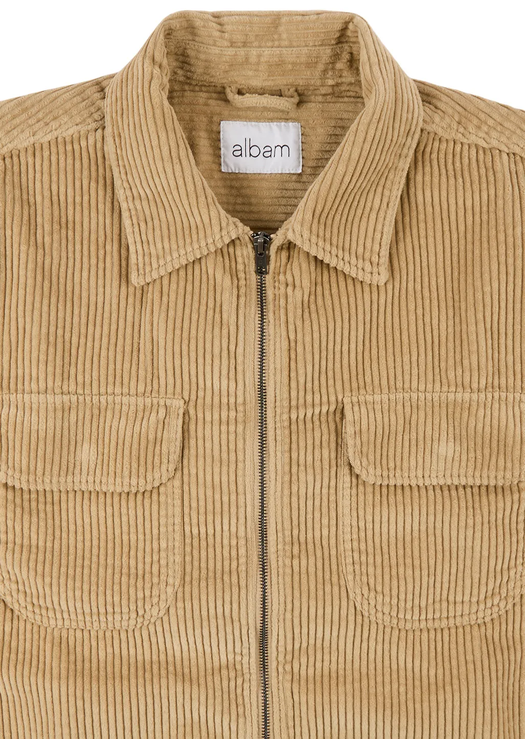 Cord Clarence Jacket in Stone sold by Albam Clothing product image thumbnail 3