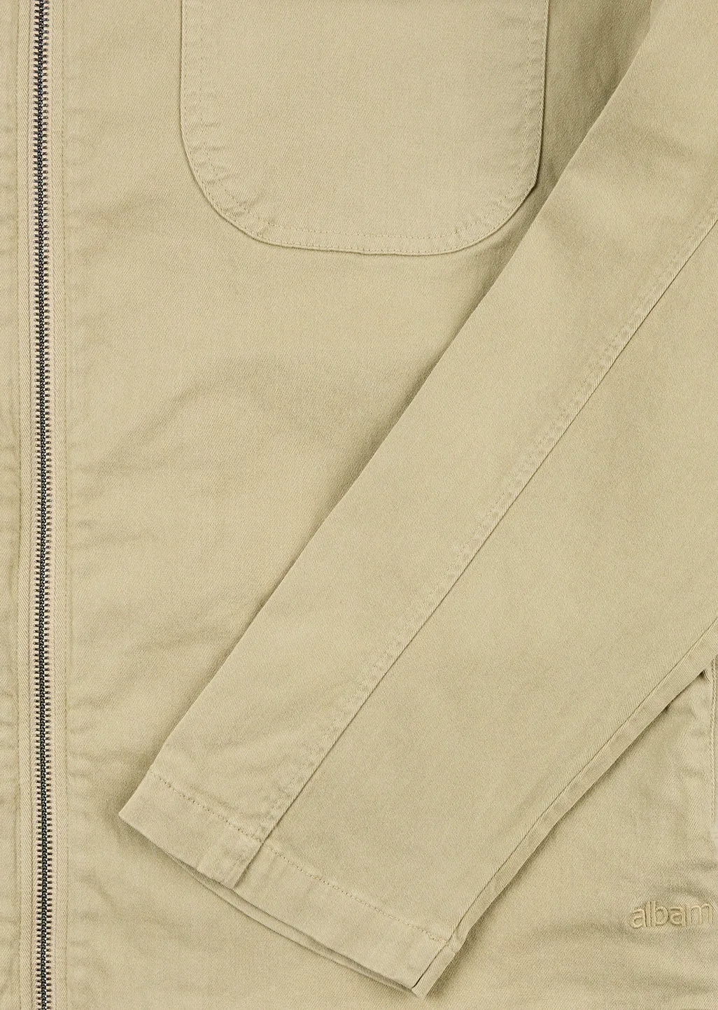 Soft Touch Cotton Clarence Jacket in Taupe sold by Albam Clothing product image thumbnail 4