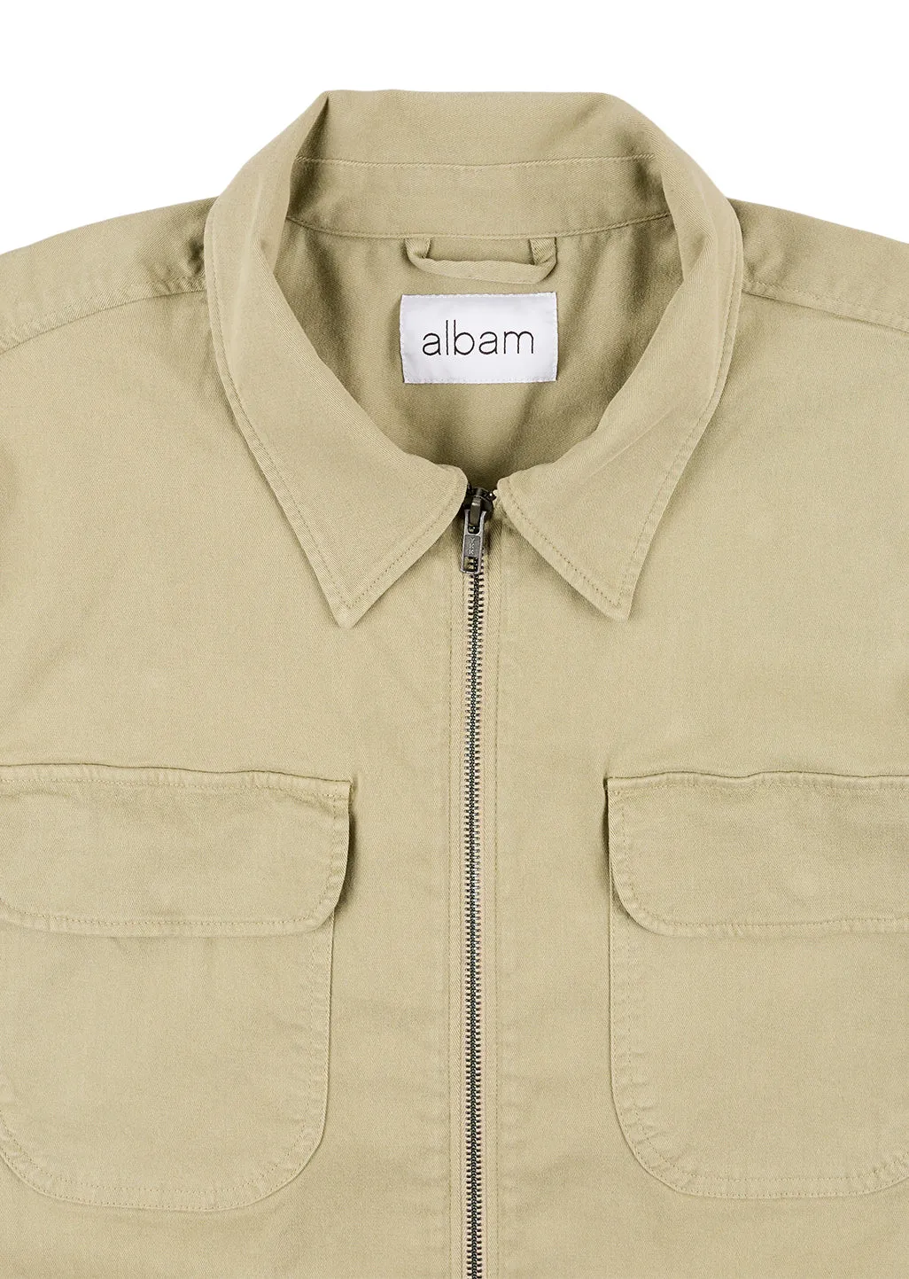 Soft Touch Cotton Clarence Jacket in Taupe sold by Albam Clothing product image thumbnail 3