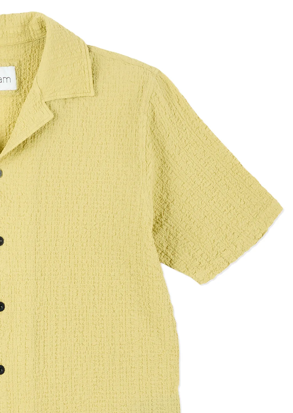 Seersucker Fenton Shirt in Vintage Khaki sold by Albam Clothing product image thumbnail 4