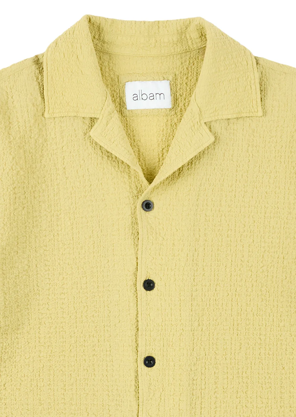 Seersucker Fenton Shirt in Vintage Khaki sold by Albam Clothing product image thumbnail 3