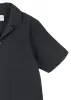 Seersucker Fenton Shirt in Black sold by Albam Clothing