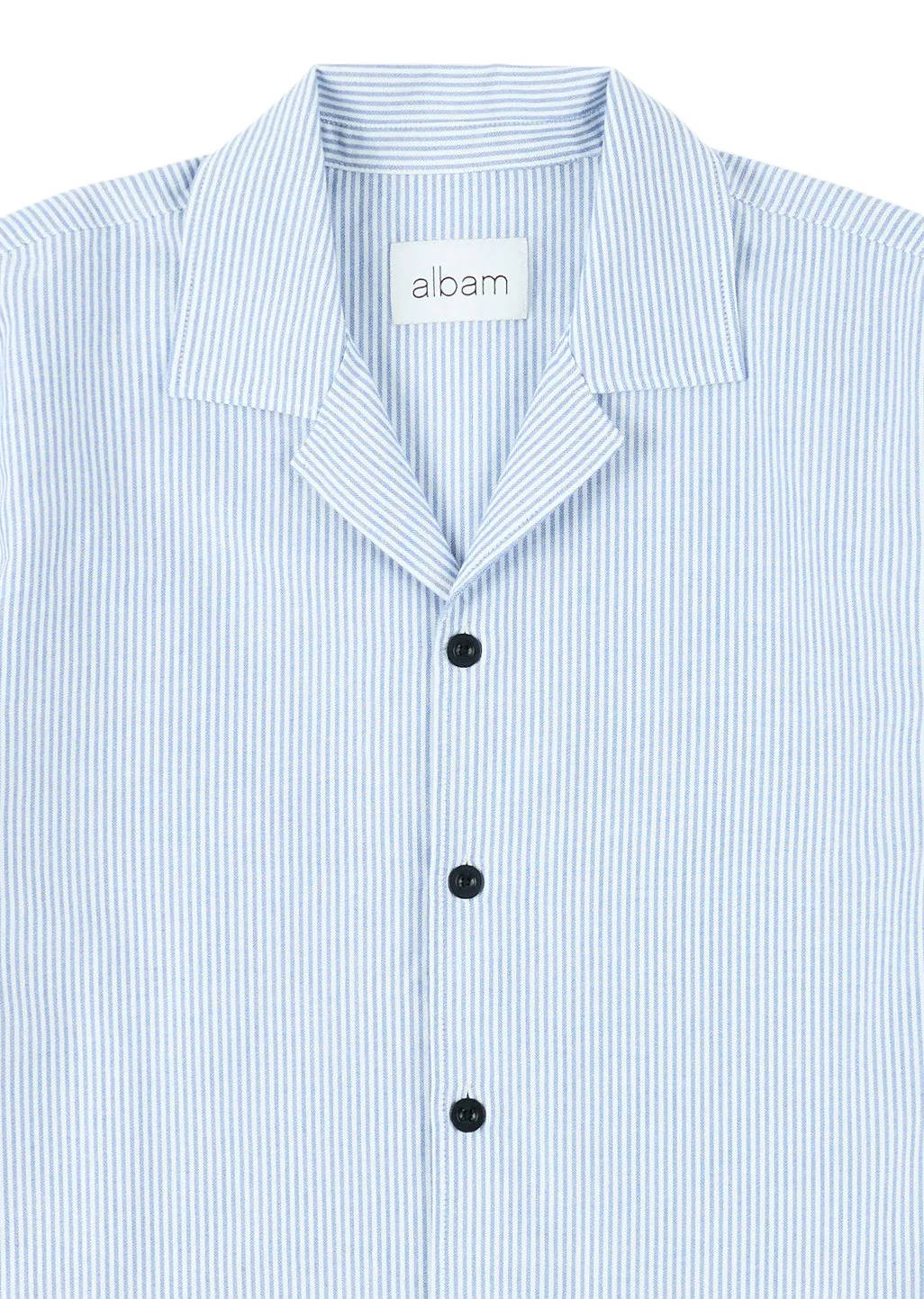Oxford Stripe Fenton Shirt in Washed Blue sold by Albam Clothing product image thumbnail 3