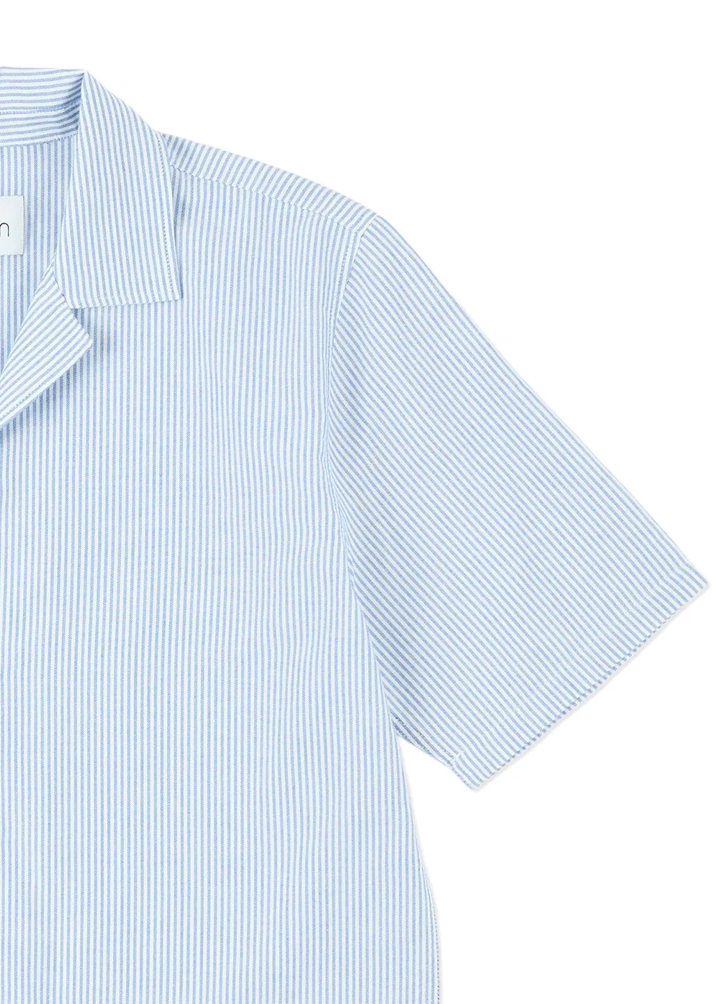Oxford Stripe Fenton Shirt in Washed Blue sold by Albam Clothing product image thumbnail 4